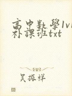 高中数学1v1补课班txt封面