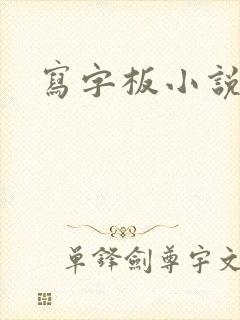 写字板小说