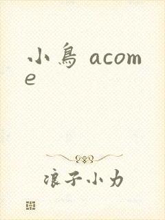 小鸟 acome