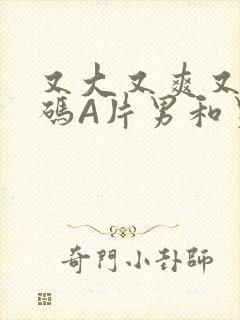 又大又爽又黄无码A片男和男