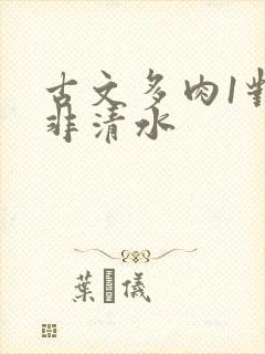 古文多肉1对n非清水