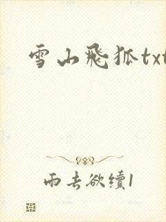 雪山飞狐txt