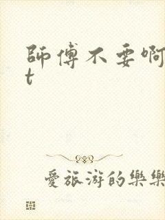 师傅不要啊txt封面