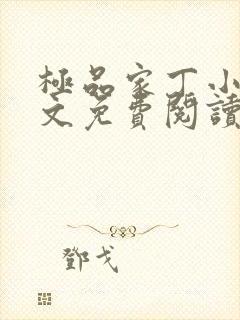 极品家丁小说全文免费阅读