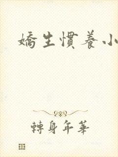 娇生惯养小说封面