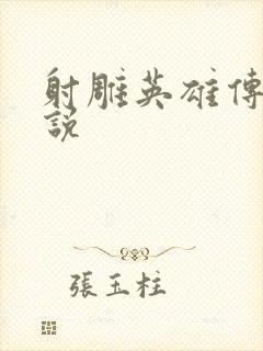 射雕英雄传 小说