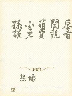 孙小萌闫辰的小说免费观看