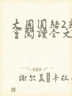 大团圆结2亲情会阅读全文