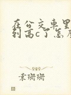 在公交车里c弄到高c了怎么办