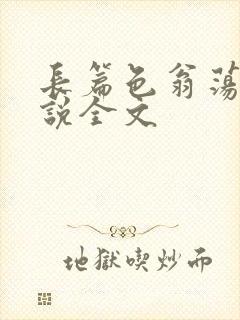 长篇色翁荡熄小说全文