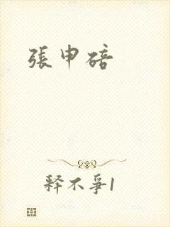 张申碚封面
