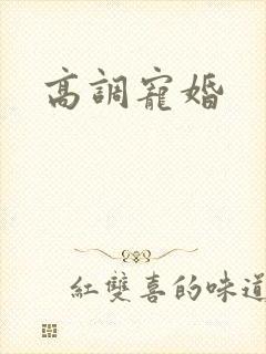 高调宠婚