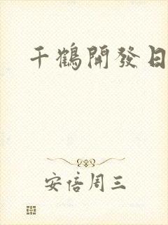 千鹤开发日记封面