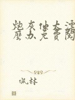 炮灰他太漂亮怎么办免费阅读封面