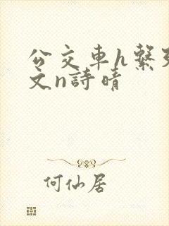 公交车h系列辣文n诗晴