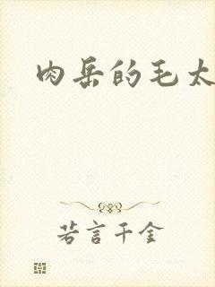 肉岳的毛太浓了封面