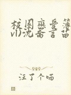 校园恋爱簿(lvl)沈乔言苗封面