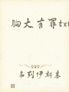 胸大有罪txt