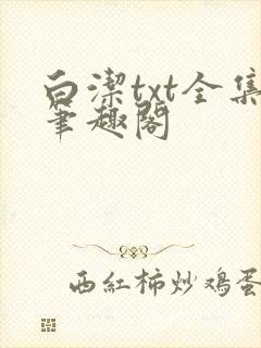 白洁txt全集笔趣阁