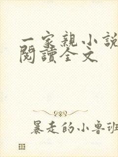 一家亲小说免费阅读全文