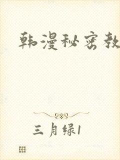 韩漫秘密教学