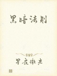 黑暗法则封面