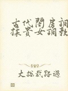 古代闺房调教h揉贵女调教记