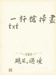 一杆枪扫尽全家txt