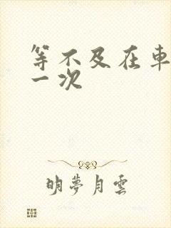 等不及在车里做一次