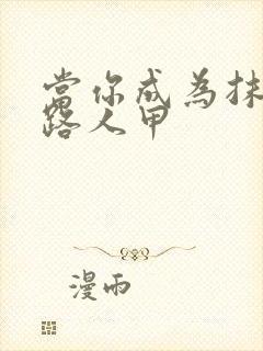 当你成为抹布文路人甲