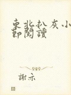 东北扒灰小说分节阅读封面