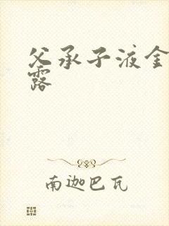 父承子液金银花露封面