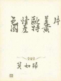 色情欧美片午夜国产特黄