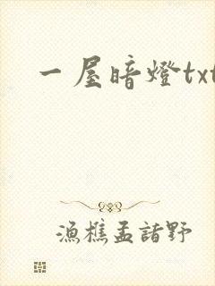 一屋暗灯txt