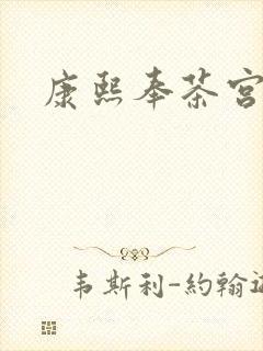 康熙奉茶宫女封面