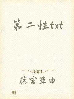 第二性txt封面