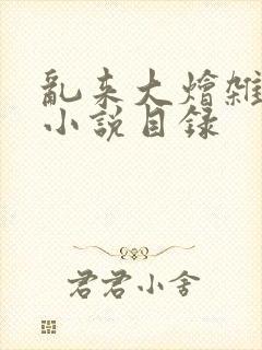 乱来大烩杂肉欲小说目录封面