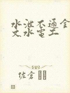 水泄不通金银原文水电工封面