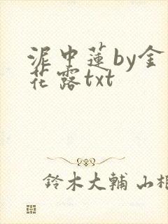 泥中莲by金银花露txt封面