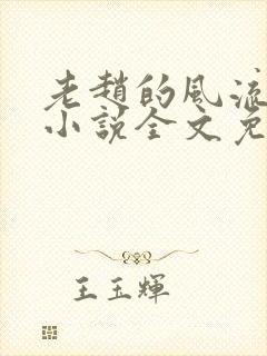 老赵的风流人生小说全文免费阅读