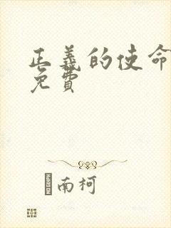 正义的使命全文免费封面