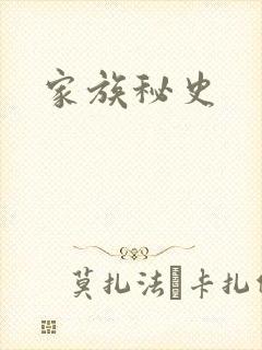 家族秘史封面