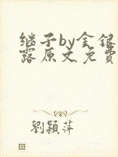 继子by金银花露原文免费阅读封面