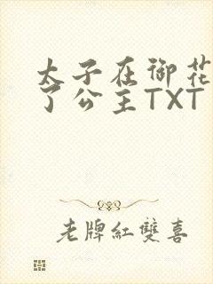 太子在御花园要了公主TXT