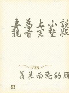 妻为上小说免费观看完整版笔趣阁