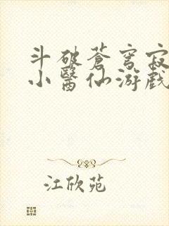 斗破苍穹寂寞的小医仙游戏世界