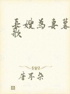 长嫂为妻暮色酒歌封面