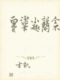 白洁小说全文免费笔趣阁不知所措封面