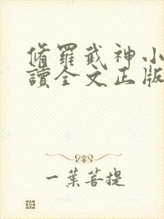 修罗武神小说阅读全文正版