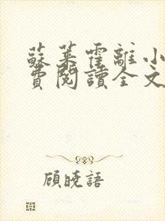 苏莱霍离小说免费阅读全文